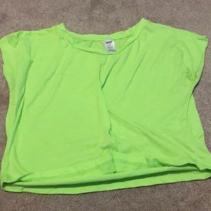 Neon green crop top